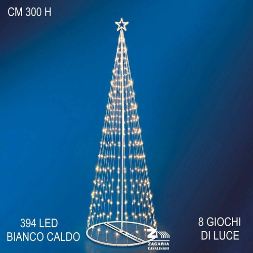 Albero luminoso cono 394 led - cono,