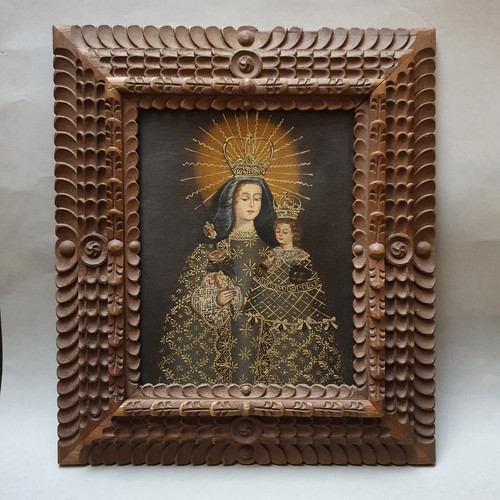 Antico dipinto madonna - antico, xix