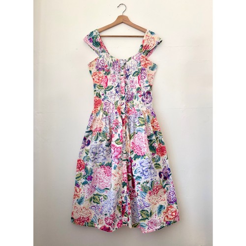 Abito midi vintage 100 cotone - abito,