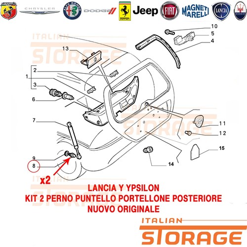 Lancia ypsilon kit perno - kit,