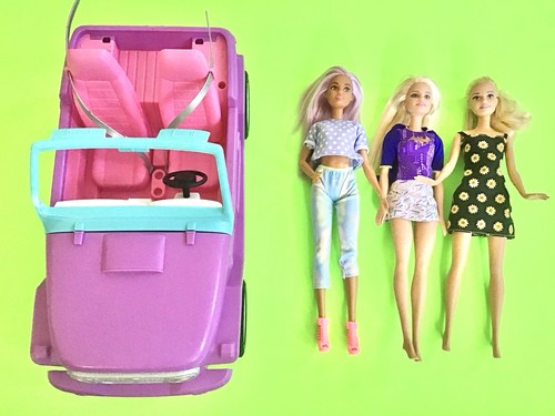 Barbie jeep 2019 viola - barbie, rosa