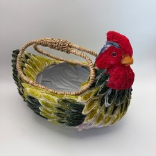 Cesto gallo pollo artigianale
