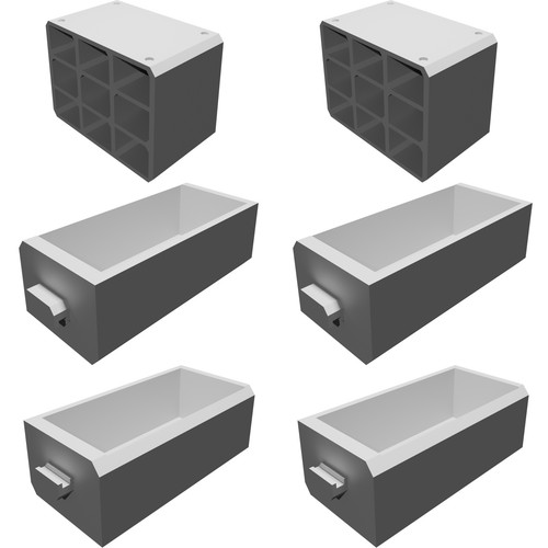 Cassettiera impilabile - cassettiera,