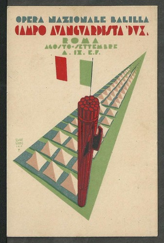 Cartolina futurista opera - cartolina,