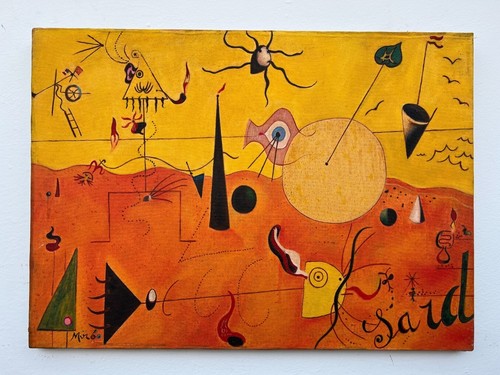 Quadro olio tela joan - su,