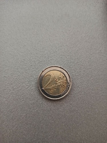 Moneta errore conio due - errore, euro