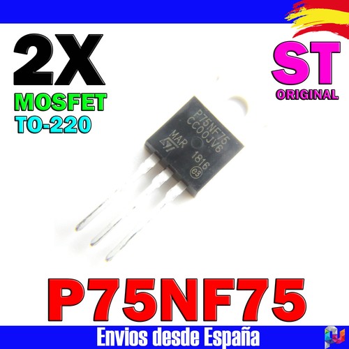 Stp75nf75 p75nf75 mosfet - 2x,