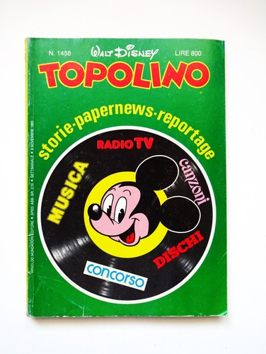 Walt disney topolino - disney, n°1458