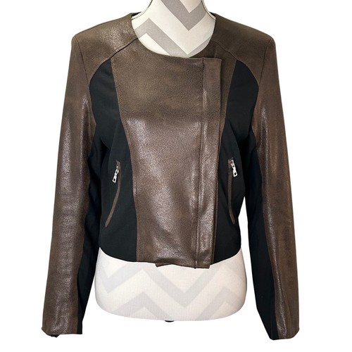 Giacca moto karen kane marrone - giacca,