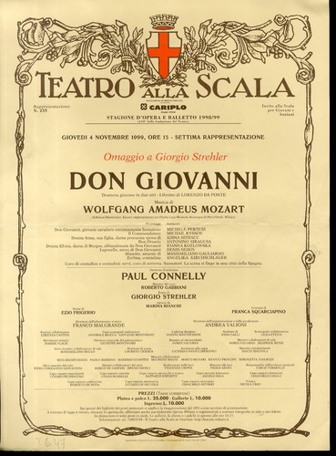 Teatro alla scala locandina - teatro,