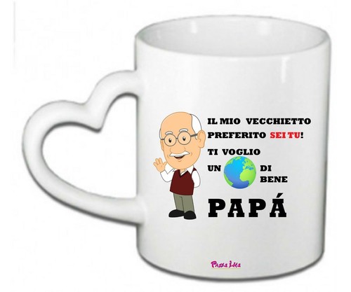 Tazza mug 8x10 cuore scritta - tazza,