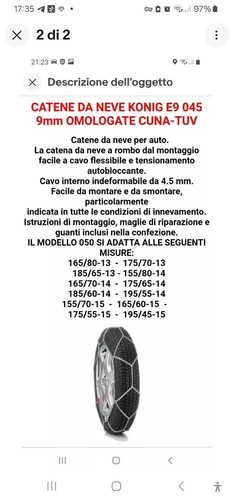 Catene neve konig 050 - catene, e9