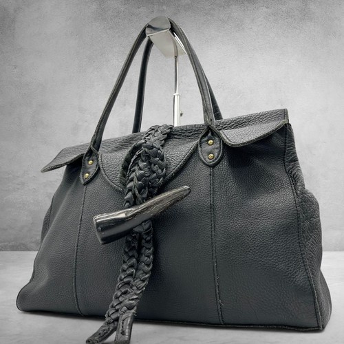 Borsa tote tres pelle - tote, nera