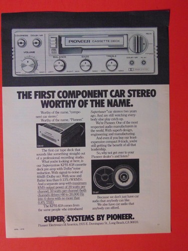 1978 pioneer super systems - 1978,