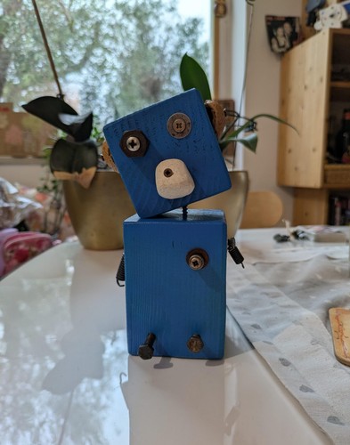 Robot steampunk legno e - robot,