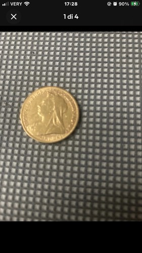 Regina vittoria sterlina oro - regina,
