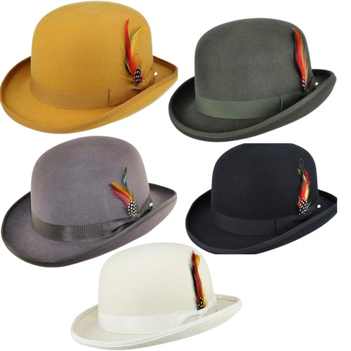 Cappello bowler 100 lana - bowler,