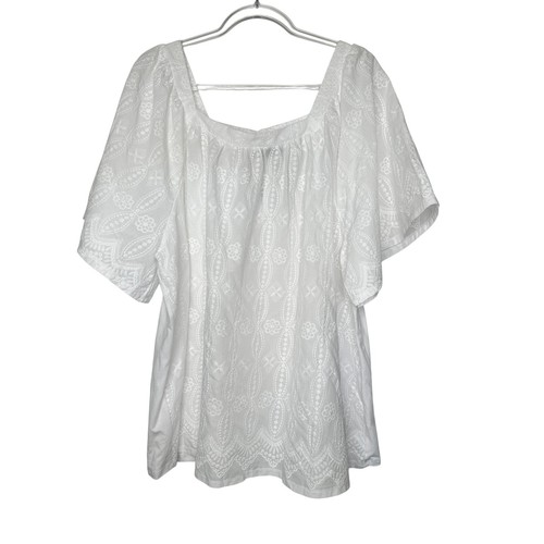 Top ricamato lane bryant - top,