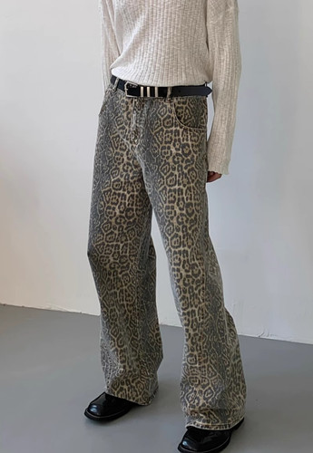 Jeans unisex retrò mimetico