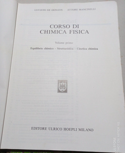 Corso chimica fisica vol - chimica,