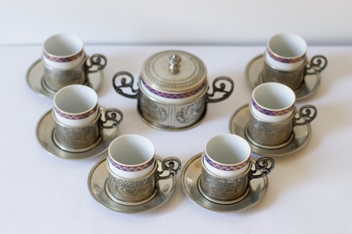 Set tazzine caffè e - 6, da