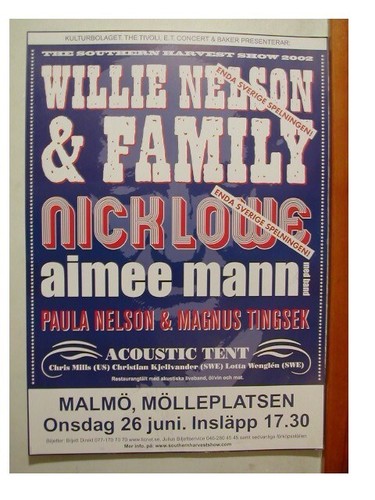 Poster del concerto willie - concerto,