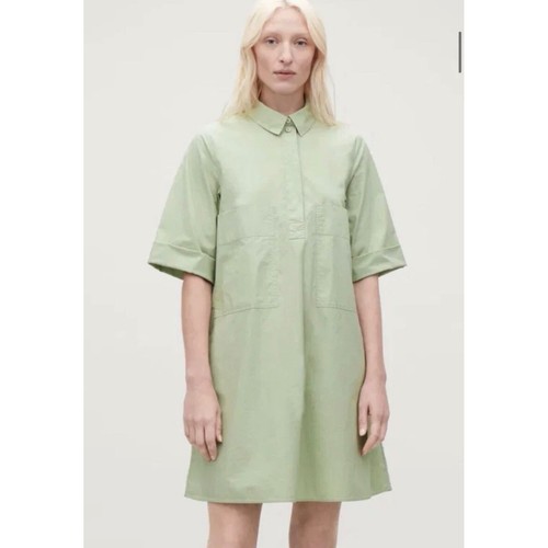 Abito camicia cos verde salvia - cos,