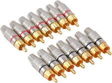 Connettori spina rca - pz,