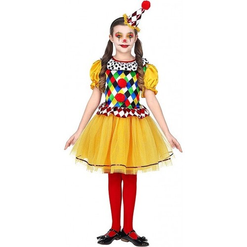 Costume clown girl bimba - clown, tg