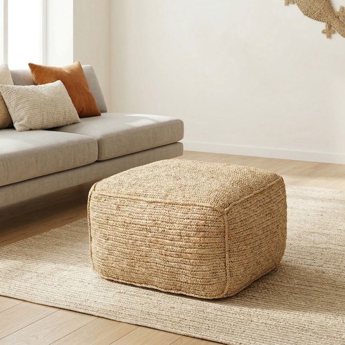 Pouf seduta fibra naturale - fibra,
