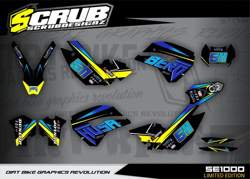 Adesivo grafica enduro decoro