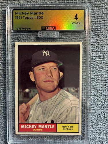 1961 topps mickey mantle - 1961, #300