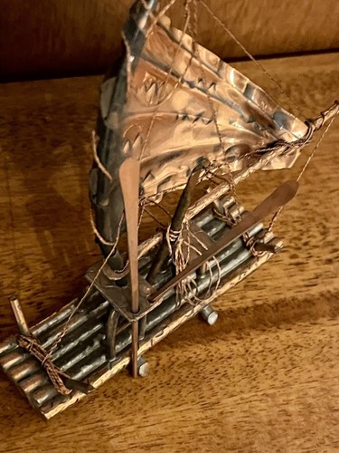 Zattera modellino scultura - zattera,