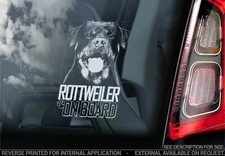 Adesivo auto Rottweiler - cane