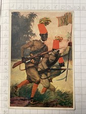 Cartolina Collezione Coloniale Batt. Indigeni D’Eritrea Viaggiata Brescia 1932