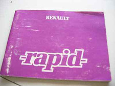 manuale istruzioni originale RENAULT RAPID edizione 1990