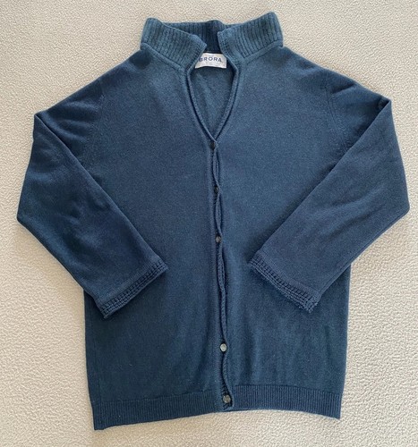 Cardigan brora teal 100 - tg,