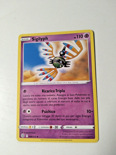 Carta pokemon sigilyph - pokemon,