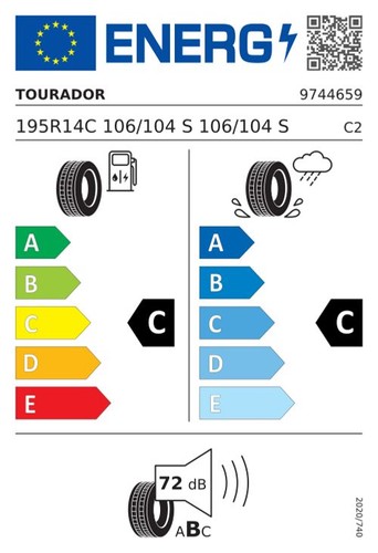 Tourador wonder van 195 r14c - tourador,
