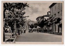 A3 CARTOLINA SIENA PORTA CAMOLLIA ANIMATISSIMA AUTO VIAGGIATA 1940