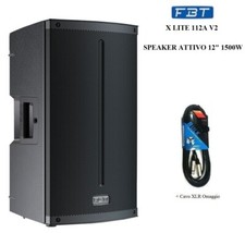 FBT X LITE 112A V2 CASSA ATTIVA 12" BIAMPLIFICATA 1500w BLUETOOTH+CAVO XLR 10 MT
