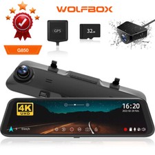 WOLFBOX 4K 12" G850 Dash Cam