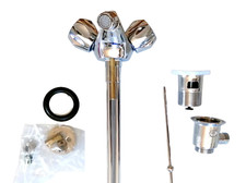 Rubinetto bidet monoforo Zucchetti 7060P, con scarico, ottone cromato