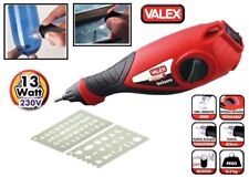 INCISORE ELETTRICO CON NORMOGRAFI X METALLO VETRO PLASTICA " VALEX "