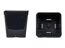 Vasi quadrati colore nero