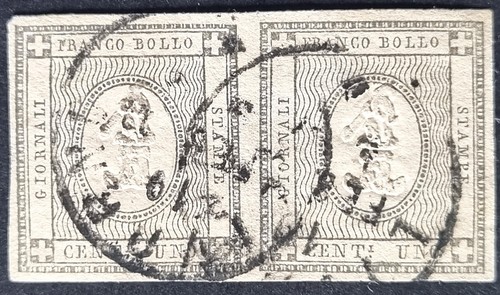 Regno 1861 coppia francobolli - 1861,