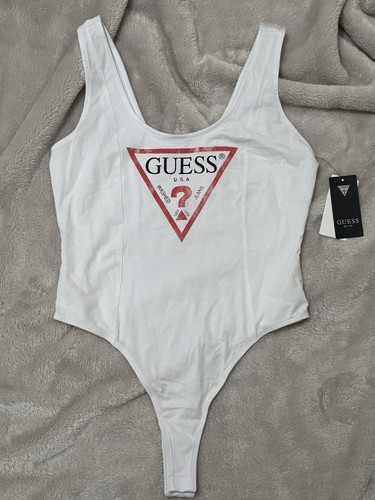 Tuta body donna guess bianca - body,