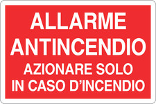 M-ITALY CARTELLO - ALLARME