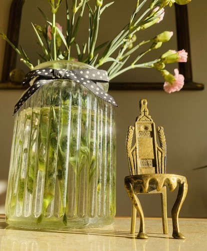 Vintage miniature solid brass - miniature,