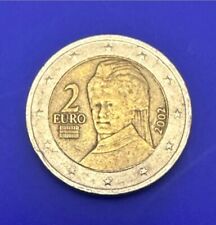 Due Euro Austria 2002 Moneta 2 Euro RARA da collezione 